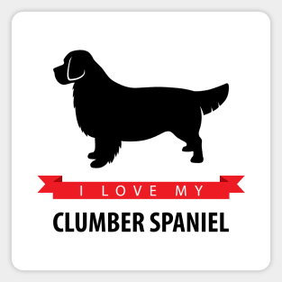 I Love My Clumber Spaniel Magnet